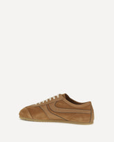Suede Sneakers - BROWN | Base Blu