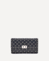 Borsa a Tracolla Rockstud Spike in nappa - NERO | Base Blu