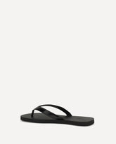 Leather thong Sandals - BLACK | Base Blu