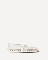 Ballerine in rete - BIANCO | Base Blu