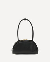 Beau leather Shoulder Bag - BLACK | Base Blu