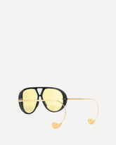 Drop Aviator Sunglasses - YELLOW | Base Blu