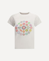 T-shirt girocollo con logo grafico - BIANCO | Base Blu