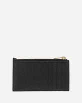 Portacarte in pelle - NERO | Base Blu
