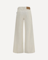 Clara Velvet Pier Jeans - WHITE | Base Blu
