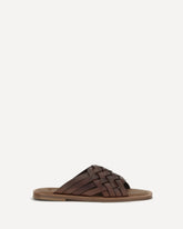 Leather Sandals - BROWN | Base Blu