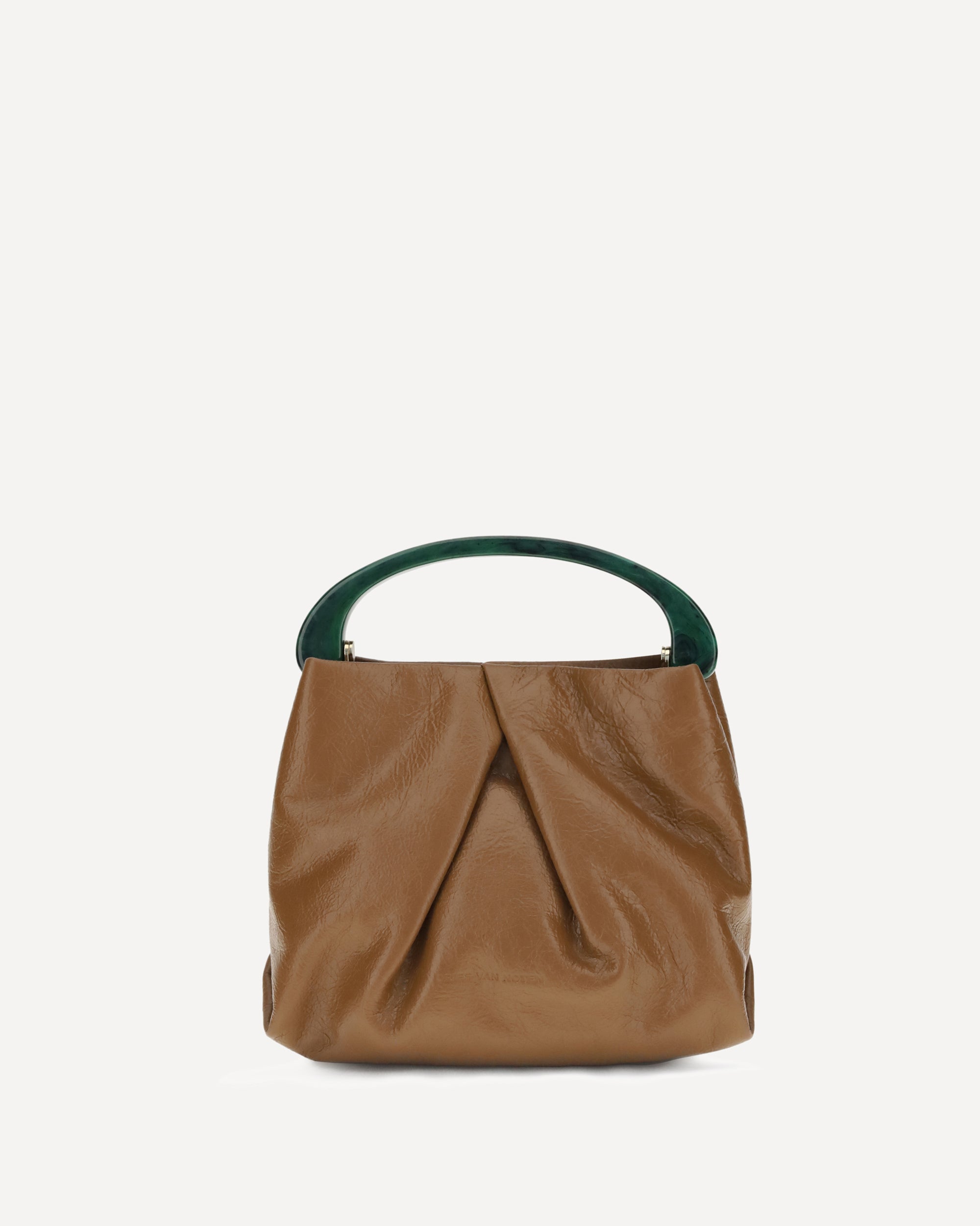 DRIES VAN NOTEN Leather Handbag BROWN | Base Blu
