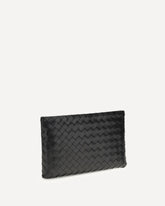 Medium leather Pouch - BLACK | Base Blu