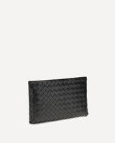 Pochette media in pelle  - NERO | Base Blu