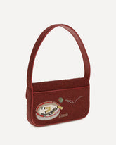 Tommy Beaded Shoulder Bag - BORDEAUX | Base Blu