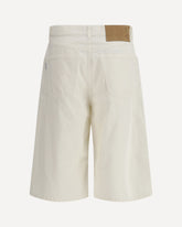 Becky Twill 45 Bermuda Shorts - WHITE | Base Blu