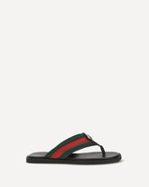 Sandali Infradito Maverik con incrocio GG - NERO | Base Blu