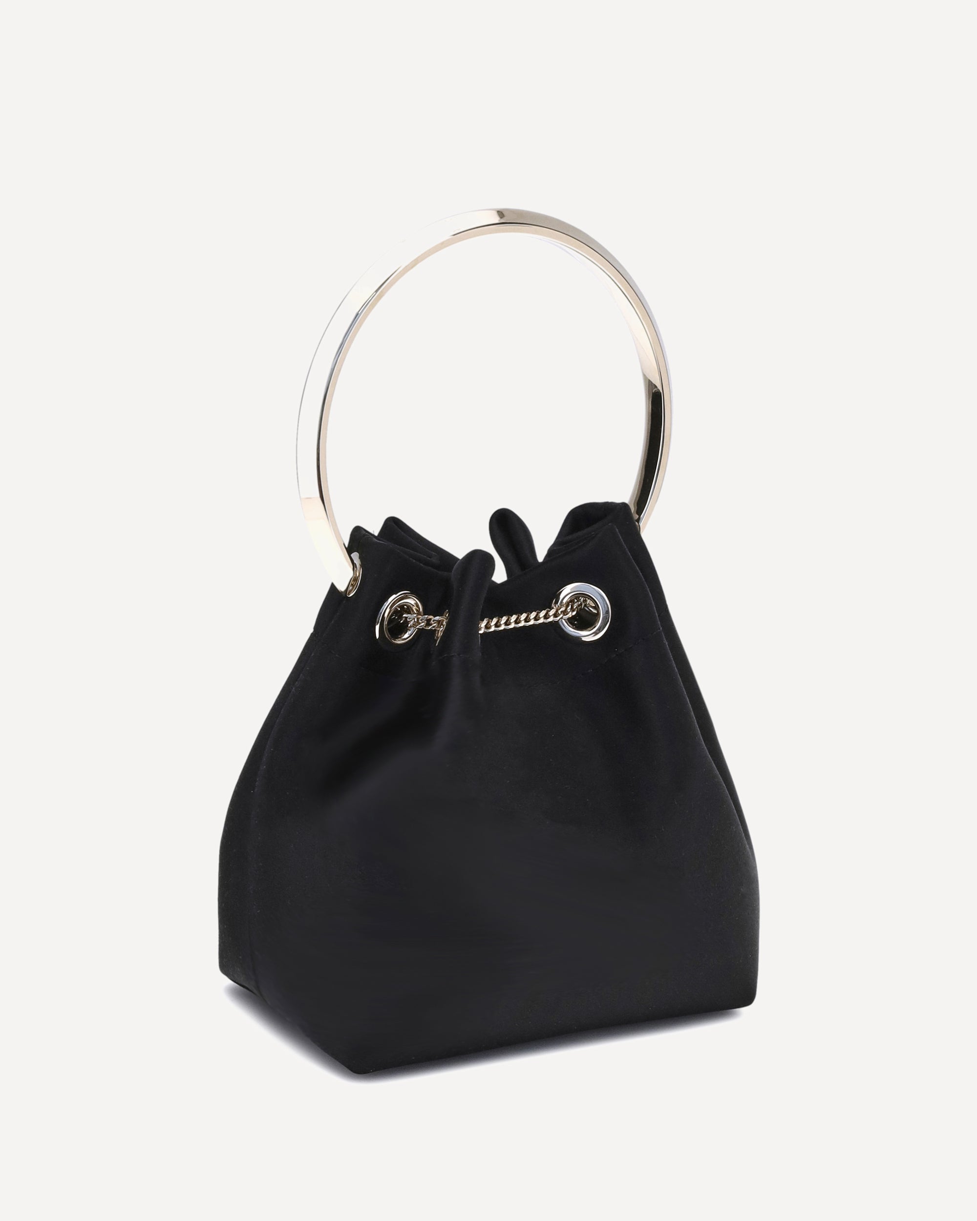 JIMMY CHOO Bon Bon Bucket Bag BLACK | Base Blu
