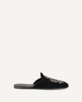 Velvet Slippers - BLACK | Base Blu
