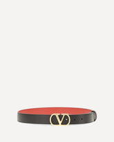 Reversible VLogo Signature Belt - BLACK | Base Blu