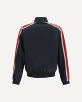 Giacca Blouson in nylon con logo ricamato - NERO | Base Blu