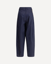 Phebe Pearl wide leg Pants - BLUE | Base Blu
