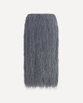 Fringed midi Skirt - GREY | Base Blu