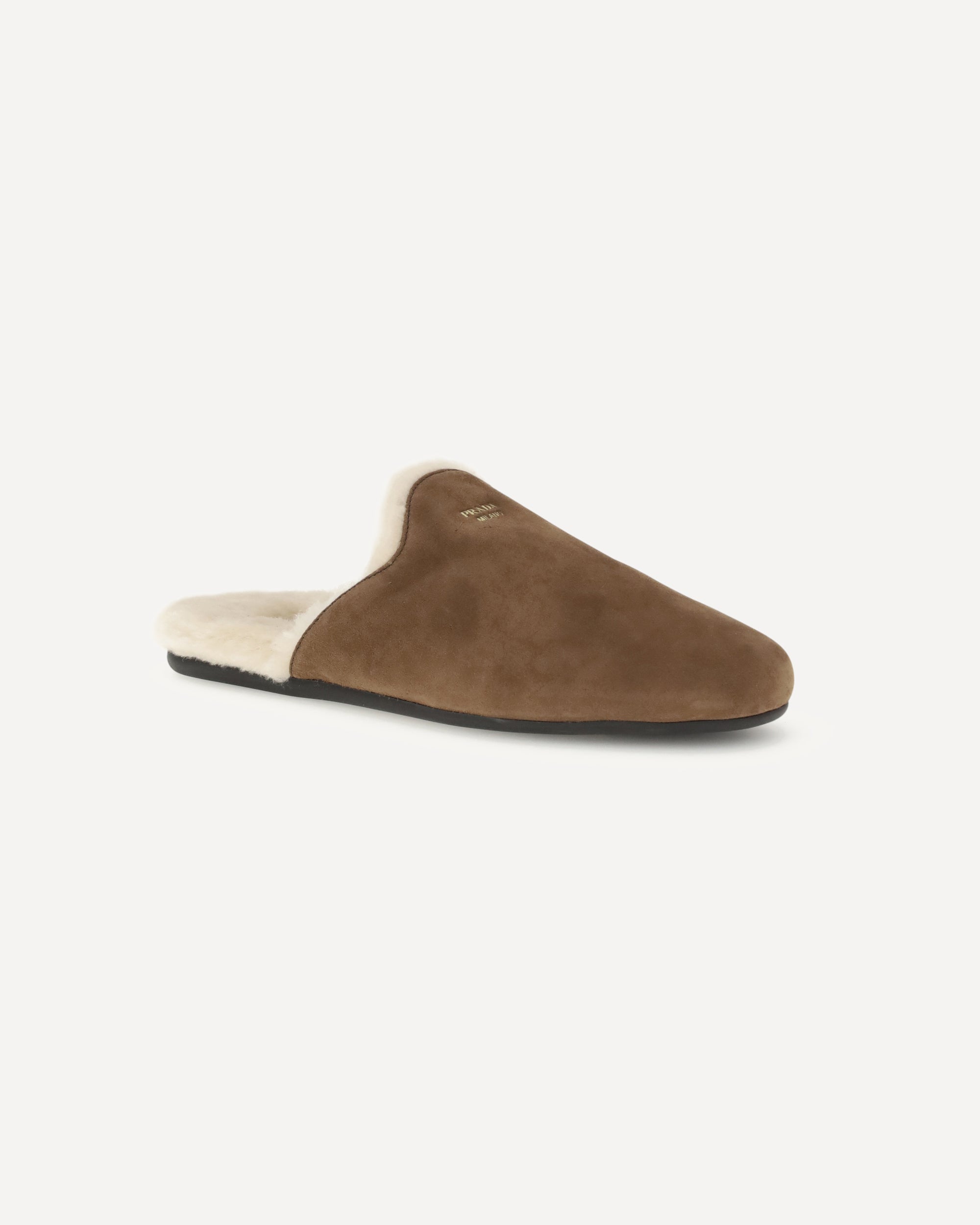 PRADA Suede Mules BROWN | Base Blu