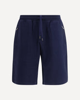 Shorts in cotton cashmere and silk - BLUE | Base Blu