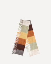 Sciarpa a righe con frange  - MULTICOLORE | Base Blu