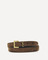Cassandre slim Belt - BROWN | Base Blu