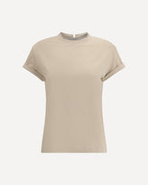 Cotton T-Shirt - BEIGE | Base Blu