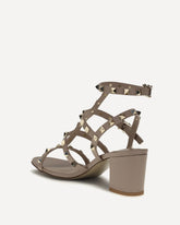 Rockstud Sandals with straps - BEIGE | Base Blu