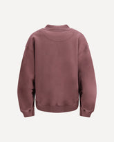 V-neck cropped Sweatshirt - PURPLE | Base Blu