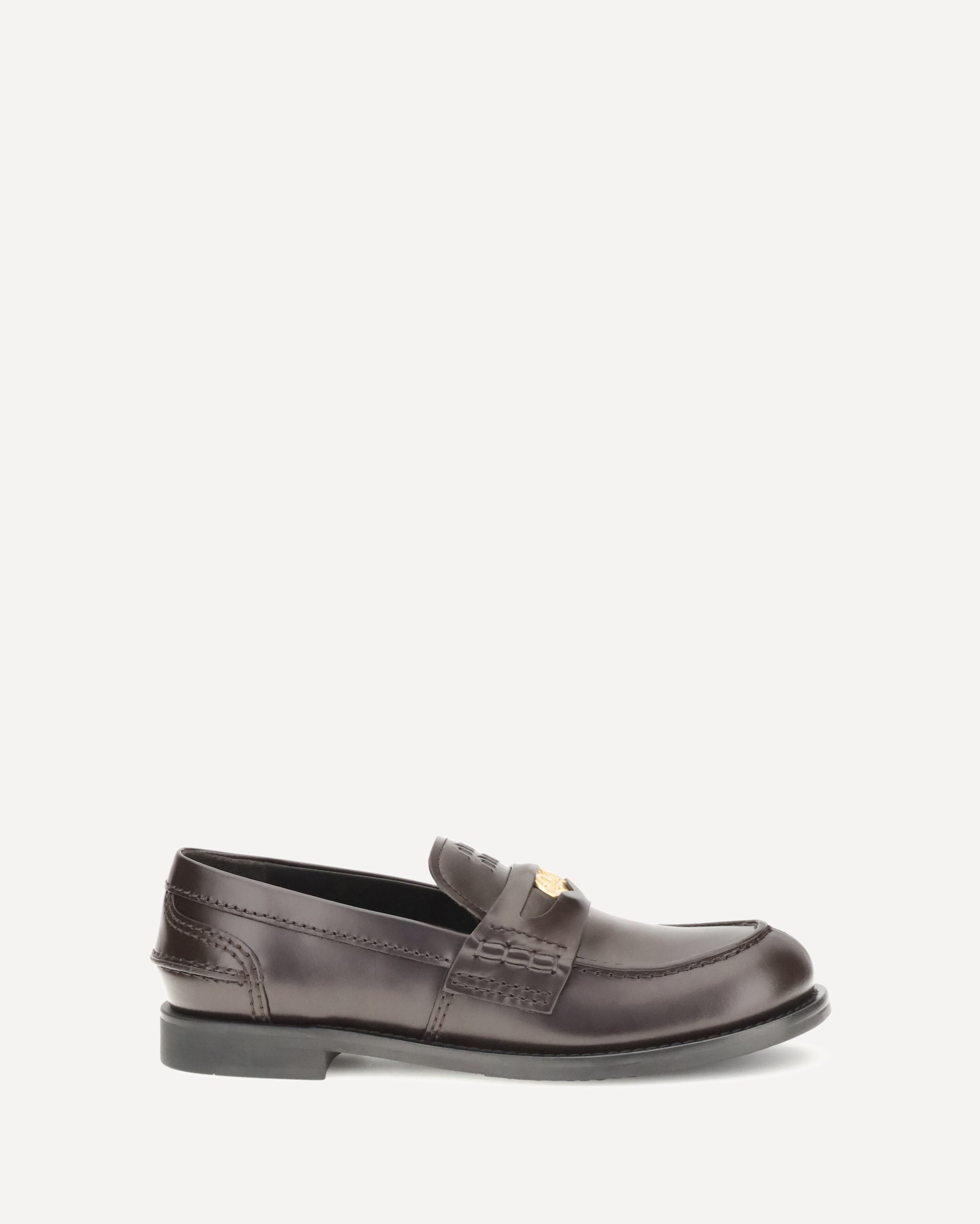MIU MIU Penny Loafers BROWN | Base Blu