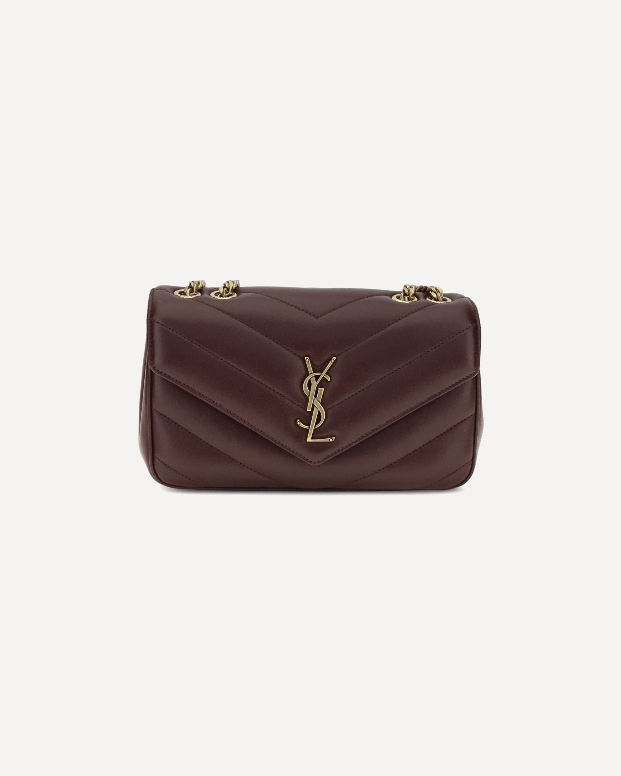 SAINT LAURENT New LouLou Shoulder Bag BORDEAUX | Base Blu