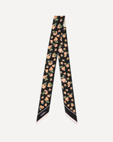 Foulard in seta Mazzetto Coriandolo - MULTICOLORE | Base Blu