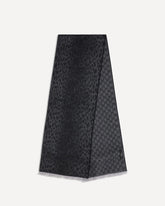 Sciarpa in lana leopardata con Monogram - GRIGIO | Base Blu