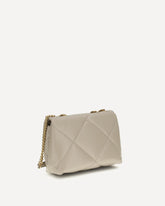 Kira Diamond Small Shoulder Bag - CREAM | Base Blu