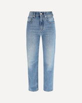 Retro denim Pants with monili - LIGHT BLUE | Base Blu