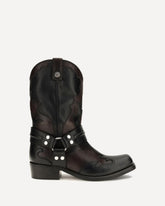 Stivali Sylvester texani in pelle - NERO | Base Blu