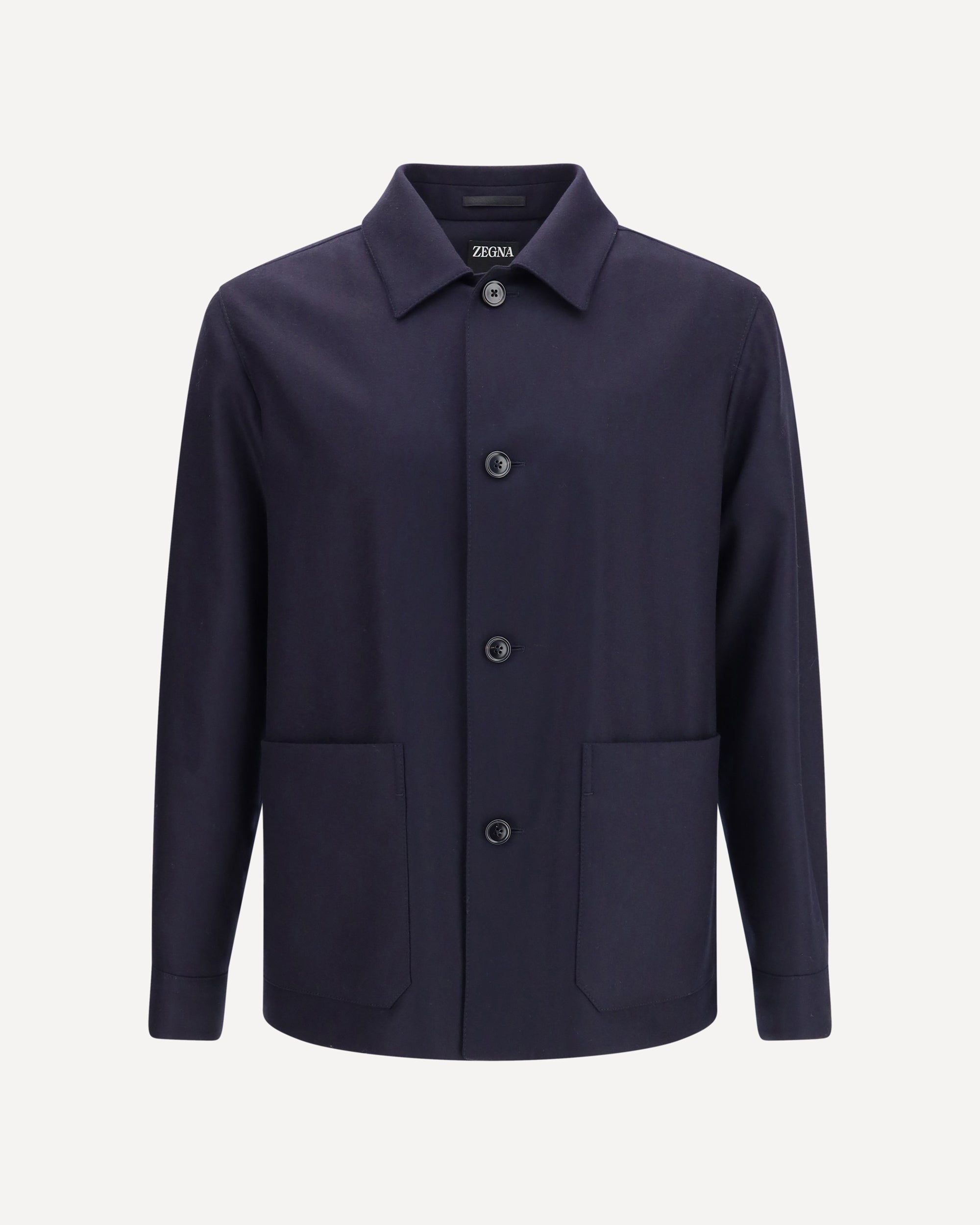 ZEGNA Alpe Wool Chore Jacket BLUE | Base Blu