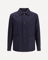 Alpe Wool Chore Jacket - BLUE | Base Blu