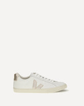Esplar logo leather Sneakers - WHITE | Base Blu