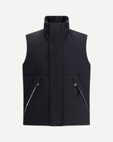 Padded and Quilted sleeveless Jacket - BLACK | Base Blu