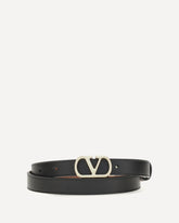 Reversible VLogo Signature Belt - BLACK | Base Blu