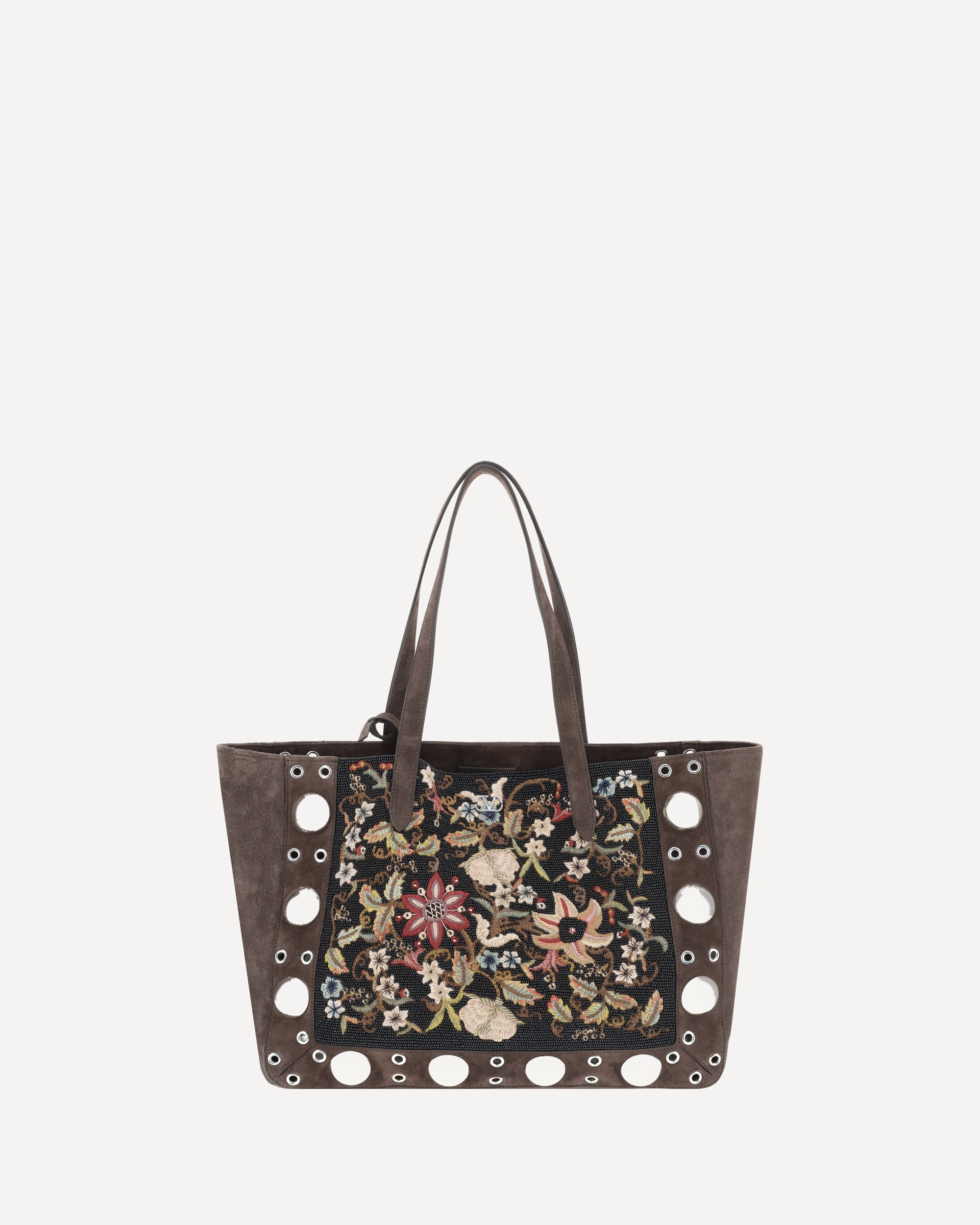 VALENTINO GARAVANI Floral embroideried Nellcote Tote Bag