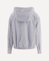 Striped hooded Jacket - MULTICOLOUR | Base Blu