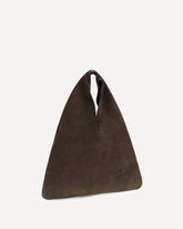 Louis Handbag in suede - BROWN | Base Blu