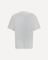 Printed cotton T-shirt - WHITE | Base Blu