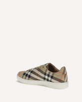 Check canvas Set Sneakers - BEIGE | Base Blu