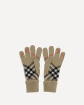 Cashmere blend Gloves - BEIGE | Base Blu