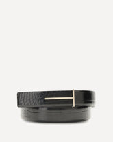 Crocodile-effect Belt - BLACK | Base Blu