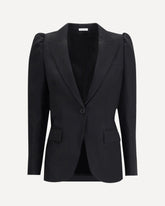 Black single-breasted jacket - BLACK | Base Blu