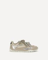 Yulia Sneakers in suede with nylon inserts - BEIGE | Base Blu